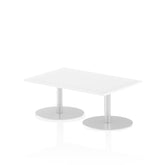 Dynamic Italia 1200 x 800mm Poseur Rectangular Table White Top 475mm High Leg ITL0246 DD